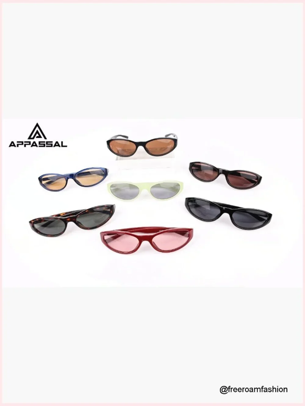 Retro Y2K Wrap Around Oval Sunglasses UV400 Sporty Shades Rave